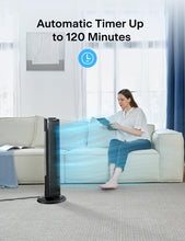Load image into Gallery viewer, PELONIS 30 Inch Oscillating Tower Fan with 3 Speed Settings and Auto-off Timer, Standing Fan PFT28A2BBB, Black, medium