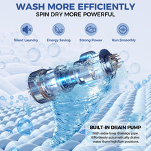 Load image into Gallery viewer, Nictemaw Portable Washing Machine, 20Lbs Capacity Full-Automatic Portable Washer, 2.8Cu.ft Washer and Dryer Combo with Drain Pump, 10 Programs & 8 Water Levels for Apartment, Dorms, RV