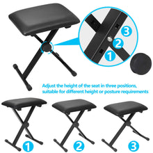 Load image into Gallery viewer, ZENY 61-Key Portable Electric Keyboard Piano with Built In Speakers, LED Screen, Headphones, Microphone, Piano Stand, Music Sheet Stand and Stool