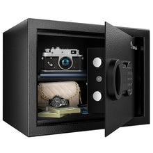 Load image into Gallery viewer, Bonsaii Safe, 0.6 Cubic Safe Box with Electronic Keypad, Removable Shelf, for Valuables Jewelry and Documents in Home, Hotel, or Business, 9.84"D x 13.78"W x 9.84"H