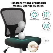 Load image into Gallery viewer, Armless Drafting Chair Tall Office Chair Adjustable Height High Back Ergonomic Desk Chair Drafting Stool Rolling Bar Stools Chairs with Footrest and Wheels