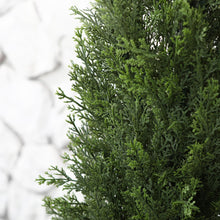 Load image into Gallery viewer, Laiwot 3FT Artificial Cedar Topiary Trees for Outdoors Potted Fake Cypress Trees Faux Evergreen Plants for Home Porch Decor Set of 2