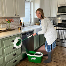 Load image into Gallery viewer, Libman Tornado Spin Mop System | Mop and Bucket with Wringer Set | Spin Mop | Floor Mop | Libman Mop | Mops for Floor Cleaning | Hardwood Floor Mop | 1 Mop Head Included