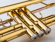 Load image into Gallery viewer, Glory Bb Trumpet - Trumpets for Beginner or Advanced Student with Case, pair of gloves-Gold