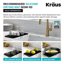 Load image into Gallery viewer, KRAUS Quarza 31-inch Undermount Single Bowl Granite Kitchen Sink in Black Onyx, KGU-413B