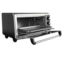 Load image into Gallery viewer, BLACK+DECKER 8-Slice Extra Wide Convection Toaster Oven, Fits 9"x13" Oven Pans and 12" Pizza, Bake, Toast, Broil, and Keep Warm Functions, Countertop Compact Design with Stainless Steel Finish