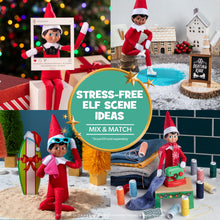 Load image into Gallery viewer, The Elf on the Shelf 24-Day Super Set Official The Elf on the Shelf Ideas for 24 Days of Elf Magic - 80+ Props, MagiFreez Standing Pants and Calendar - for Ages 3 Years and Up Scout Elf Not Included