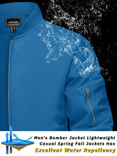 Load image into Gallery viewer, TACVASEN Men's Jacket Lightweight Bomber Men's Jacket Jackets Men's Casual Jacket Outdoor Windbreaker Lightweight Bomber Jackets