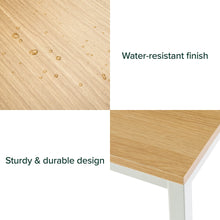 Load image into Gallery viewer, ZINUS Jennifer 55 Inch White Frame Desk, Computer Workstation, Office Desk, Dining Table, Easy Assembly, Natural