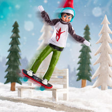 Load image into Gallery viewer, The Elf on The Shelf Claus Couture Active Bundle: Holly Jolly Ollie Skateboarder, Touchdown Tidings Set, and Karate Kicks (Scout Elf Not Included)