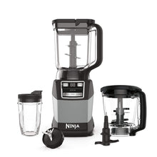 Load image into Gallery viewer, Ninja Blender, Compact Kitchen System, 1200W, 3 Functions for Smoothies, Dough & Frozen Drinks with Auto-IQ, 72-oz.* Blender Pitcher, 40-oz. Processor Bowl & 18-oz. Single-Serve Cup, Grey, AMZ493BRN