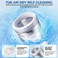 Load image into Gallery viewer, Nictemaw Portable Washing Machine, 20Lbs Capacity Full-Automatic Portable Washer, 2.8Cu.ft Washer and Dryer Combo with Drain Pump, 10 Programs & 8 Water Levels for Apartment, Dorms, RV