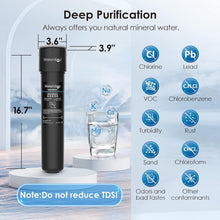 Load image into Gallery viewer, Waterdrop 15UA Under Sink Water Filter System, Reduces Lead, Chlorine, Bad Taste & Odor, Under Counter Water Filter Direct Connect to Kitchen Faucet, NSF/ANSI 42 Certified, 16000 Gallons, USA Tech