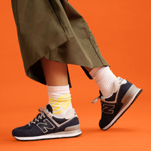 Load image into Gallery viewer, New Balance Women's 574 Core Sneaker, Navy/White, 5