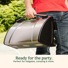 Load image into Gallery viewer, Cuisinart Grillster Portable Gas Grill, Stainless Steel Compact BBQ Grill with Locking Lid for Easy Transport, 8000 BTU Propane Grill with Dishwasher Safe Cooking Grate, Small Grill for Camping & BBQs