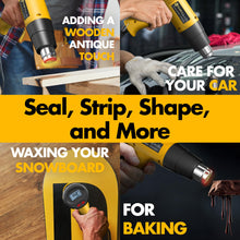 Load image into Gallery viewer, Team Z 1800W Heat Gun Kit 212°F to 1112°F(Only °F)- Fast Heating Heavy Duty Hot Air Gun, LCD Display, Overload Protection with 4 Nozzles for Shrink Wrap, Soften Paint, Bend Plastic Pipes and More