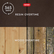 Load image into Gallery viewer, Keter Outdoor Storage Deck Box, 150 Gallon Resin Patio Bin & Bench, Wood Grain, Brown