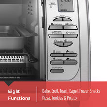 Load image into Gallery viewer, Black+Decker Countertop Convection Toaster Oven, 8 One-touch Cooking Functions, Stainless Steel