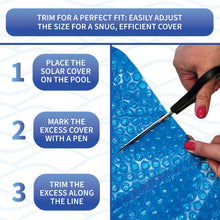 Load image into Gallery viewer, Blue Wave NS405 12-mil Solar Blanket for Rectangular In-Ground Pools, 12-ft x 24-ft, Blue