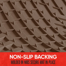 Load image into Gallery viewer, Motor Trend FlexToughXL DeepDish Floor Mats for Cars, Full Set All-Weather Rubber Automotive Floor Mats Waterproof Heavy Duty Car Mats Flexible Floor Liners for Car Truck Van SUV Car Floor Mat (Brown)