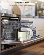 Load image into Gallery viewer, Nuwave Brio Plus Air Fryer 8 Qt, New & Improved, PFAS-FREE, 7 Digital One-Touch Cook Functions that AIR FRY, BAKE, ROAST, DEHYDRATE, TOAST, REHEAT, PREHEAT, 150 Presets, 50°F~400°F (Cream)