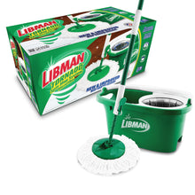 Load image into Gallery viewer, Libman Tornado Spin Mop System | Mop and Bucket with Wringer Set | Spin Mop | Floor Mop | Libman Mop | Mops for Floor Cleaning | Hardwood Floor Mop | 1 Mop Head Included