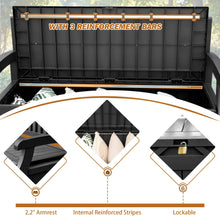 Load image into Gallery viewer, Devoko 80 Gallon Storage Bench Deck Box Lockable for Patio Furniture, Garden Decor and Outdoor Seating for Cushions, Garden Tools and Pool Supplies (Black)