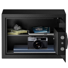Load image into Gallery viewer, Bonsaii Safe, 0.6 Cubic Safe Box with Electronic Keypad, Removable Shelf, for Valuables Jewelry and Documents in Home, Hotel, or Business, 9.84"D x 13.78"W x 9.84"H
