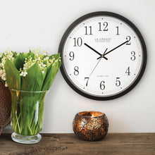 Load image into Gallery viewer, La Crosse Technology Wall Clock, Plastic, 14-inch Dia. (WT-3143A) (WT-3143A-INT)