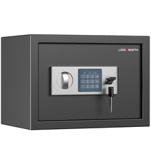 Load image into Gallery viewer, Locksworth Safe for Home, 0.6 Cubic Feet Safety Box, Lock Box for Money, Jewelry, Documents and Guns, Digital Security Safe for Office, Hotel and Personal Use, 13.8"W x 9.8"D x 9.8"H