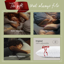 Load image into Gallery viewer, Coop Home Goods Original Adjustable Pillow, Queen Size Bed Pillows for Sleeping, Cross Cut Memory Foam Pillows - Medium Firm Back, Stomach and Side Sleeper Pillow, CertiPUR-US/GREENGUARD Gold