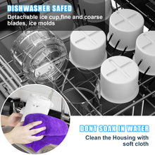 Load image into Gallery viewer, Shaved Ice Attachment for KitchenAid Stand Mixers with 8 Ice Molds, Ice Shaver Attachment, Snow Cone Attachment/Maker with Coarse and Fine Blades