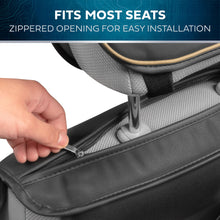 Load image into Gallery viewer, MotorBox Prestige Faux Leather Seat Covers, Semi-Custom Fit Car Seat Covers Full Set, Automotive Interior Cover for Car Truck Van SUV, PU Leather Car Seat Covers for Superior Feel & Durability - Beige