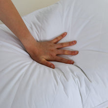 Load image into Gallery viewer, Three Geese Pack of 2 White Goose Feather Bed Pillows King Size - Soft 600 Thread Count 100% Cotton, Medium Firm,Soft Support Surround Fill Polyester, White Solid