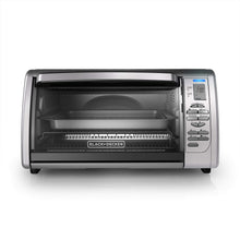 Load image into Gallery viewer, Black+Decker Countertop Convection Toaster Oven, 8 One-touch Cooking Functions, Stainless Steel