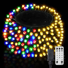 Load image into Gallery viewer, BlcTec Christmas Lights, 300 LED 108FT UL Certified Color Changing Christmas Tree Lights with Remote, 11 Modes, Timer, Waterproof, Connectable String Lights for Xmas Décor, Warm White & Multicolor