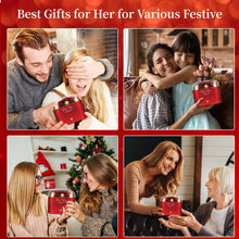 Load image into Gallery viewer, Lebana Preserved Red Real Rose with Heart Necklace -Eternal Flowers Rose Birthday Gifts for Women Wife Mom Girlfriend Grandma Gifts Idea on Christmas Valentines Mothers Day for Her-Red