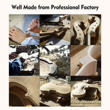 Load image into Gallery viewer, ADM 4/4 Full Size Wood Violin Set for Kids Teens Students Adults Beginner Acoustic Violin Matte Fiddle Starter Kit with Hard Case, Rosin, Shoulder Rest, Bow, Clip-on Tuner and Fingerboard Sticker