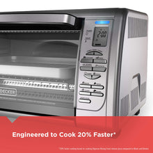 Load image into Gallery viewer, Black+Decker Countertop Convection Toaster Oven, 8 One-touch Cooking Functions, Stainless Steel