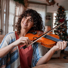 Load image into Gallery viewer, ADM Acoustic Violin for Kids Beginners, 4/4 Full Size Violin Set Solid Wood Ebony for Teens Students Starter Kit with Hard Case, Rosin, Shoulder Rest, Bow, Music Stand, Violin Stand and Strings,Brown