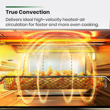 Load image into Gallery viewer, VAL CUCINA Infrared Heating Air Fryer Toaster Oven, Extra Large Countertop Convection Oven 10-in-1 Combo, 6-Slice Toast, Enamel Baking Pan Easy Clean with Recipe Book, Brushed Stainless Steel Finish