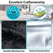 Load image into Gallery viewer, LXKCKJ 18 Ft Round Pool Cover, Solar Pool Covers for Above Ground Pools, Winter Pool Cover Protector with Pool Accessories, PE Tarp Ideal for Waterproof and Dustproof (Black)