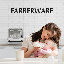 Load image into Gallery viewer, Farberware Portable Countertop Dishwasher with 5-Liter Built-in Water Tank - 5-Program System for Home, RV, and Apartment - Wash Dishes, Glass, and Baby Products