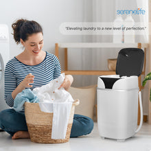 Load image into Gallery viewer, SereneLife PUCWM200 Portable Machine Full-Automatic Compact Washer with Washing Programs Ideal for RV, Dorm, Apartment (White)