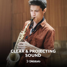 Load image into Gallery viewer, D'Addario Rico Saxophone Reeds - Reeds for Alto Saxophone - Thinner Vamp Cut for Ease of Play, Traditional Blank for Clear Sound, Unfiled for Powerful Tone - 2.5 Strength - Made in the USA - 10-Pack