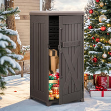 Load image into Gallery viewer, YITAHOME 60-Gallon Secure Package Delivery and Storage Box, Double-Wall Resin, Weatherproof, for Outdoor Use, Curbside or Porch, 8.5 Cubic Feet, Brown