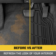 Load image into Gallery viewer, Cat® ToughRide™ Heavy-Duty 4 Piece Rubber All Season Floor Mats for Car Truck Van SUV, Black - Premium Trim to Fit Car Floor Mat, All Weather Deep Dish Automotive Floor Mats, Total Dirt Protection