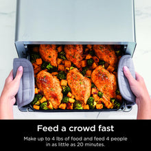Load image into Gallery viewer, Ninja Flip Toaster Oven&Air Fryer, 8-in-1 Functionality, Flip Up&Away Capability for Storage Space, LargeCapacity, Air Fry Basket, SheetPan, Wire Rack&Removable Crumb Tray, Stainless,1800 watts, SP151