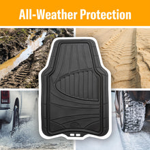 Load image into Gallery viewer, Armor All Custom Accessories Black Full-Coverage Floor Mats - All-Weather Protection, Enhanced Grip, Heavy-Duty Design - Easy to Clean, Universal Fit - Premium Quality Mats, Black, 3-Piece