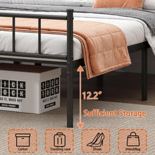 Load image into Gallery viewer, DIIYIV Queen Bed Frame-Classic Metal Platform Bed Frame,Mattress Foundation with Steel Slat Support,Under Bed Storage,No Box Spring Needed, Easy Assembly, Queen Size Bed Frame